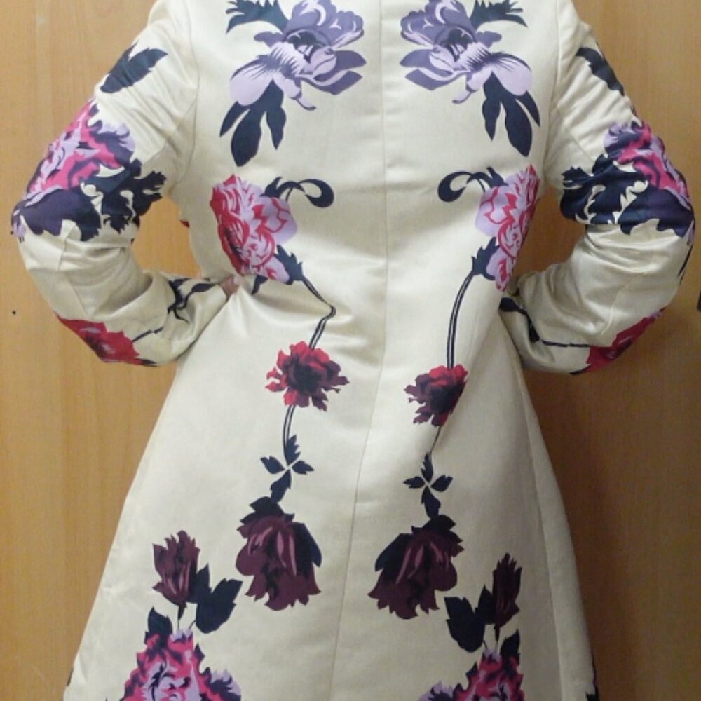 StyleWe Flower Trench Coat Women Size Medium